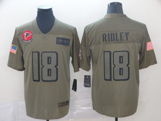 Men’s Atlanta Falcons Calvin Ridley #18 Brown Jersey