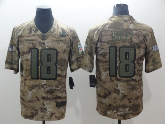 Men’s Atlanta Falcons Calvin Ridley #18 Camouflage Jersey