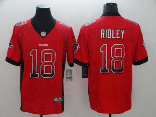 Men’s Atlanta Falcons Calvin Ridley #18 Red Jersey
