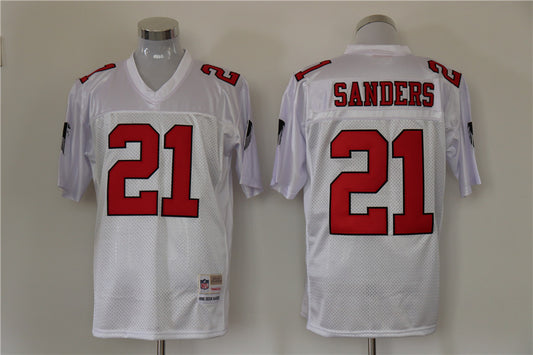 Men’s Atlanta Falcons Deion Sanders Mitchell & Ness White Legacy Jersey
