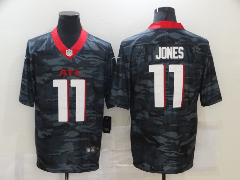 Men’s Atlanta Falcons Julio Jones #11 Gray Camouflage Jersey
