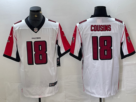 Men’s Atlanta Falcons Kirk Cousins #18 White Jersey