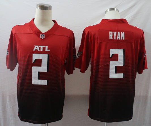 Men’s Atlanta Falcons Matt Ryan #2 Red 2nd Alternate Jersey
