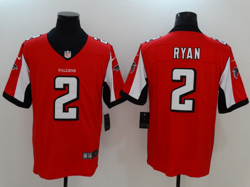 Men’s Atlanta Falcons Matt Ryan #2 Red Jersey