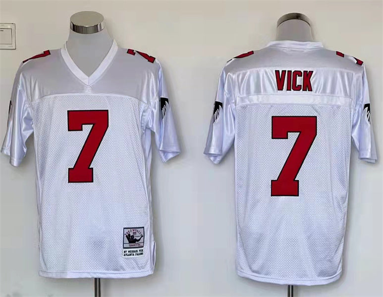 Men’s Atlanta Falcons Michael Vick Mitchell & Ness White Legacy Jersey