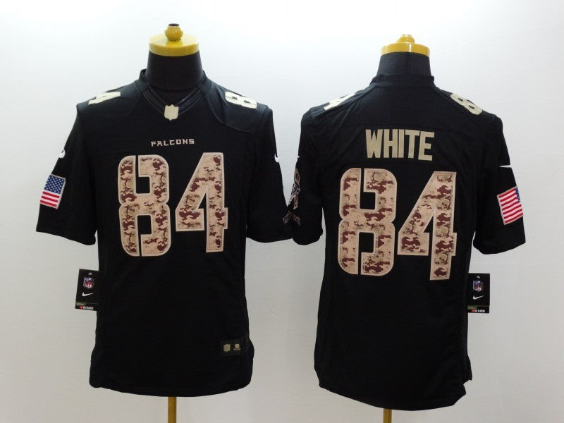 Men’s Atlanta Falcons Roddy White #84 Black Jersey