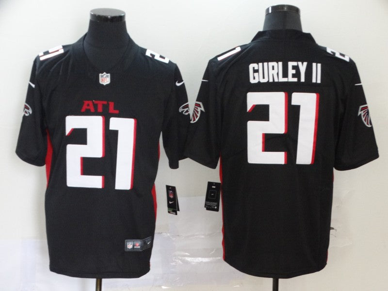 Men’s Atlanta Falcons Todd Gurley II #21 Black Jersey