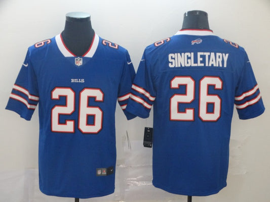 Men’s Buffalo Bills Devin Singletary #26 Blue Jersey