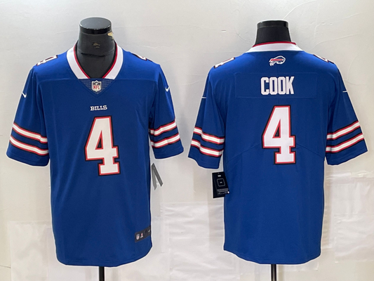 Men’s Buffalo Bills James Cook #4 Royal Jersey