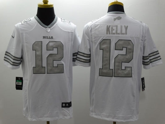 Men’s Buffalo Bills Jim Kelly #12 White Jersey