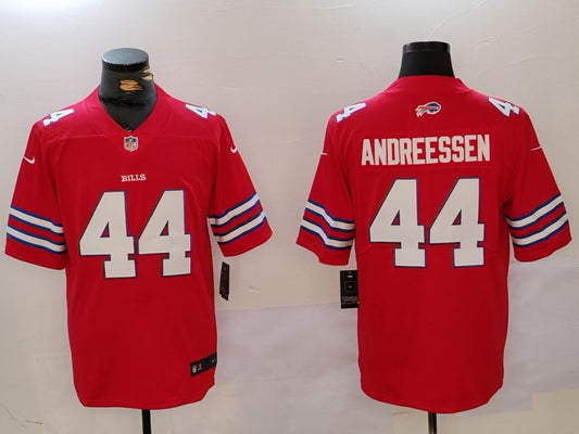 Men’s Buffalo Bills Joe Andreessen #44 Red Jersey