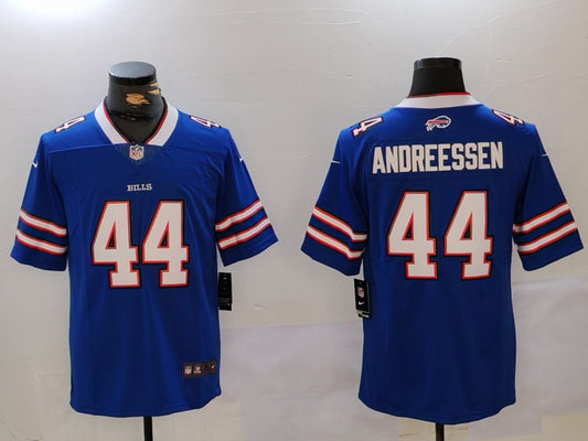 Men’s Buffalo Bills Joe Andreessen #44 Royal Jersey