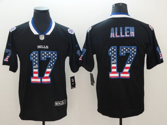 Men’s Buffalo Bills Josh Allen #17 Black Jersey