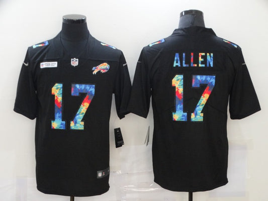 Men’s Buffalo Bills Josh Allen #17 Black Jersey