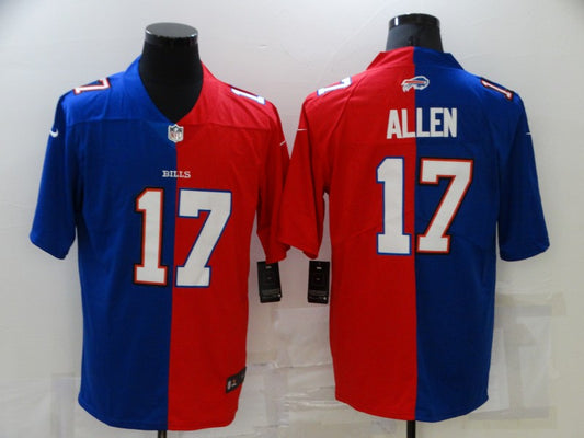 Men’s Buffalo Bills Josh Allen #17 Blue/Red Jersey