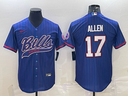 Men’s Buffalo Bills Josh Allen #17 Royal Jersey Joint Edition