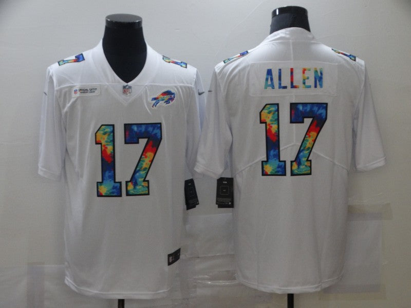 Men’s Buffalo Bills Josh Allen #17 White Jersey