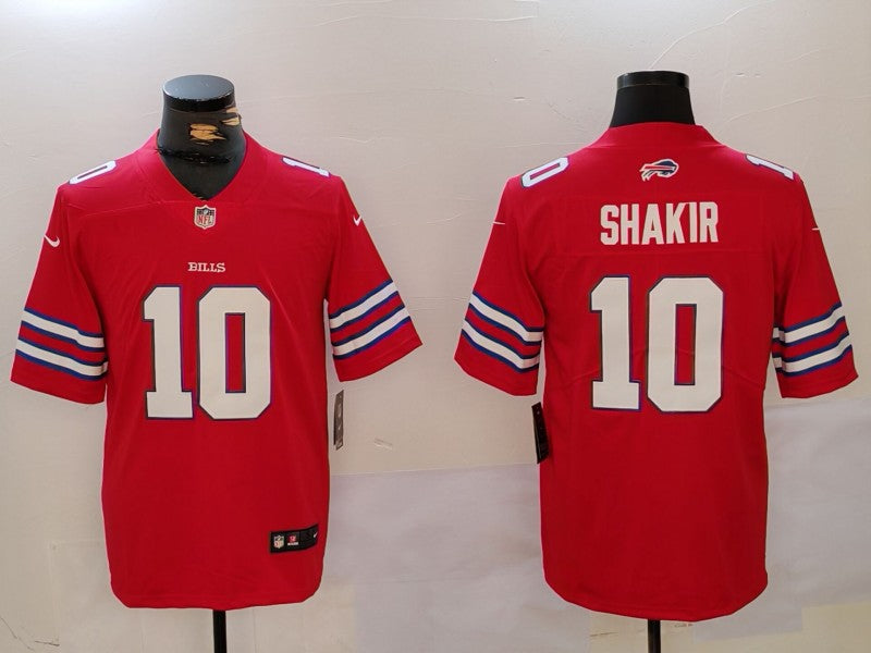 Men’s Buffalo Bills Khalil Shakir #10 Red Jersey