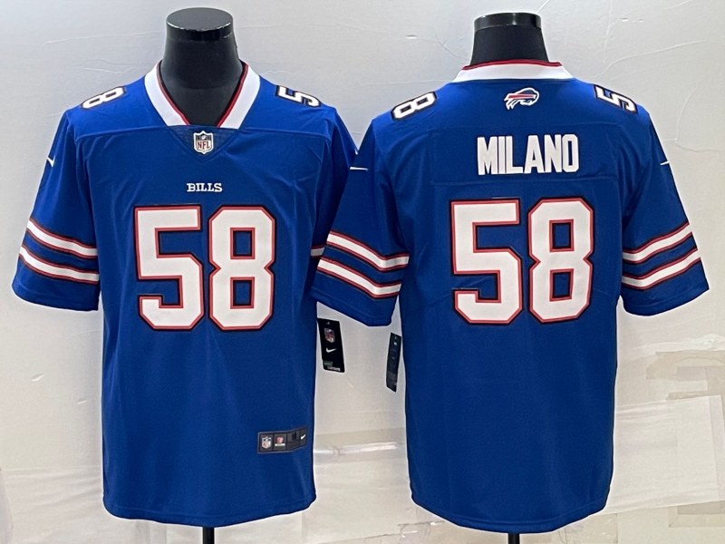 Men’s Buffalo Bills Matt Milano #58 Royal Jersey