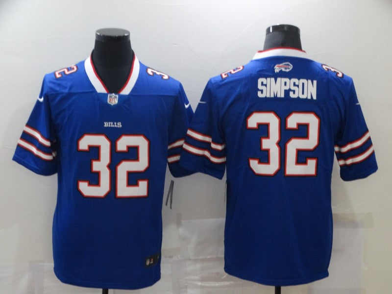 Men’s Buffalo Bills O. J. Simpson #32 Blue Jersey