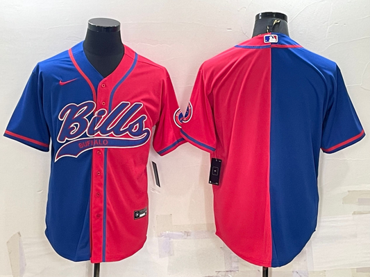 Men’s Buffalo Bills Royal/Red Blank Jersey