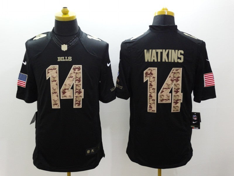 Men’s Buffalo Bills Sammy Watkins #14 Black Jersey