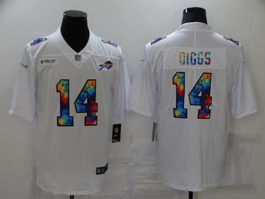 Men’s Buffalo Bills Stefon Diggs #14 White Jersey