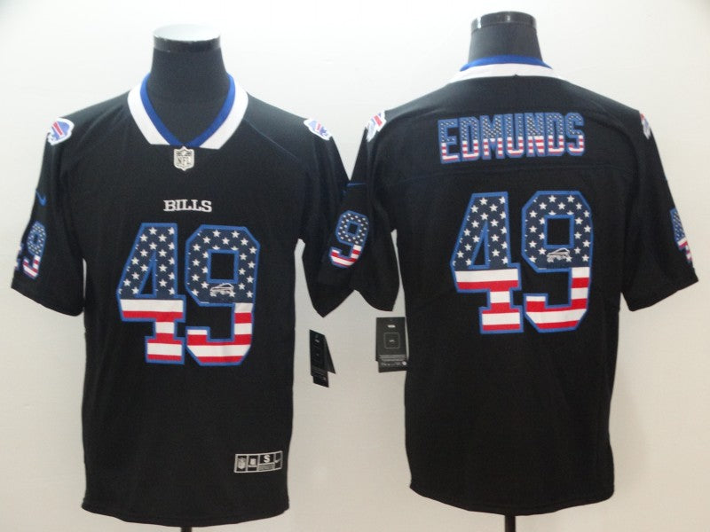 Men’s Buffalo Bills Tremaine Edmunds #49 Black Jersey