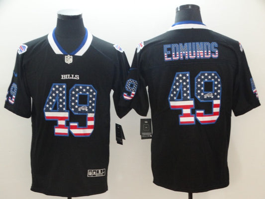 Men’s Buffalo Bills Tremaine Edmunds #49 Black Jersey