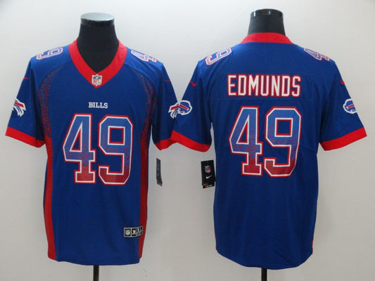 Men’s Buffalo Bills Tremaine Edmunds #49 Blue Jersey