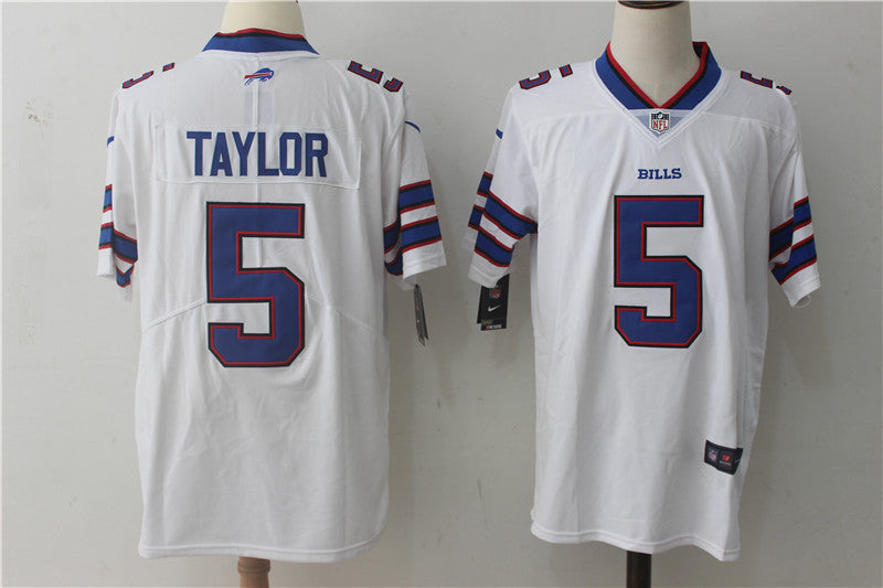 Men’s Buffalo Bills Tyrod Taylor #5 White Jersey