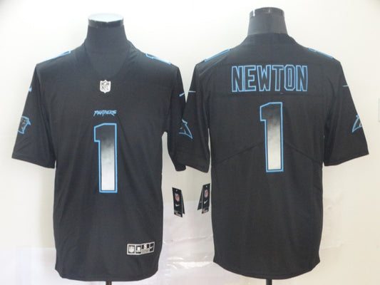 Men’s Carolina Panthers #1 Cam Newton Black Jersey