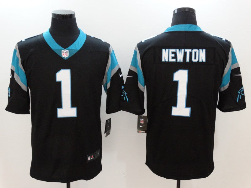 Men’s Carolina Panthers Cam Newton #1 Black Jersey