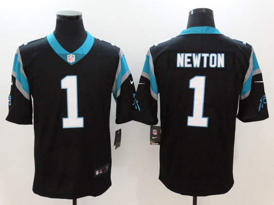 Men’s Carolina Panthers Cam Newton #1 Black Jersey