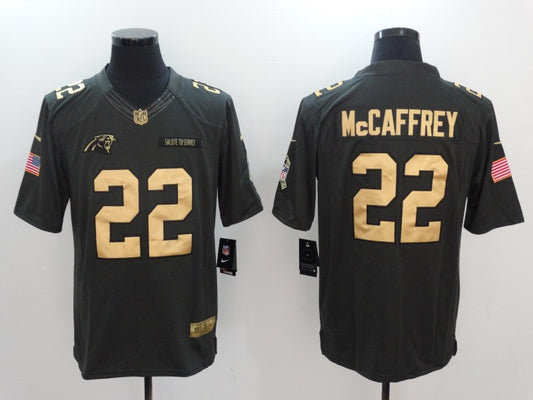 Men’s Carolina Panthers Christian McCaffrey #22 Black Alternate Jersey