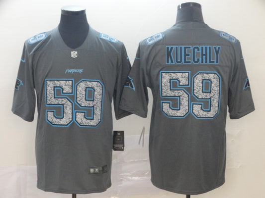 Men’s Carolina Panthers Luke Kuechly #59 Gray Jersey
