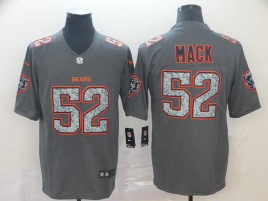 Men’s Chicago Bears #52 Khalil Mack Gray Jersey