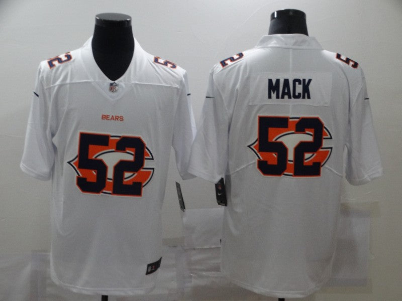 Men’s Chicago Bears #52 Khalil Mack White Jersey