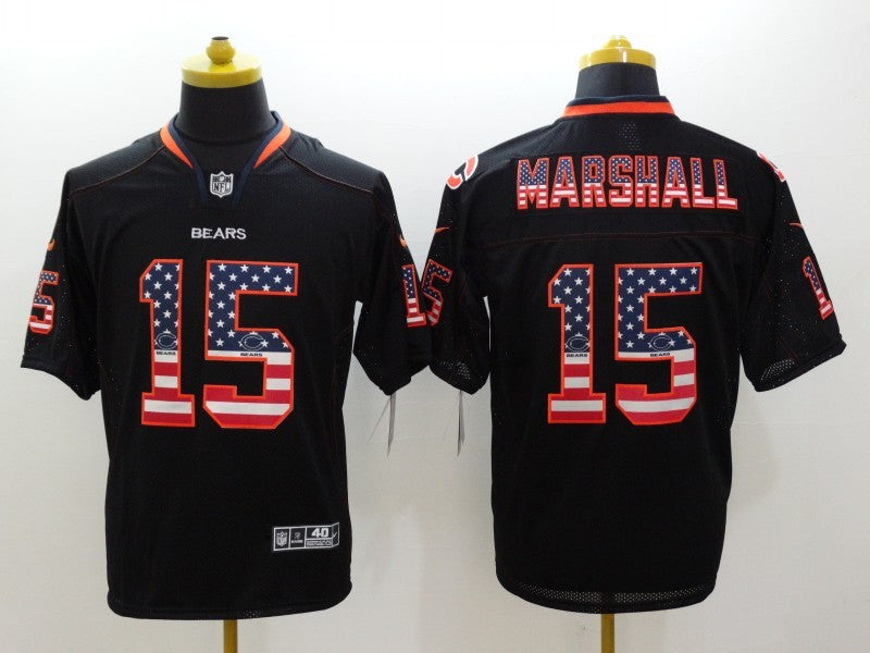 Men’s Chicago Bears Brandon Marshall #15 Black Jersey