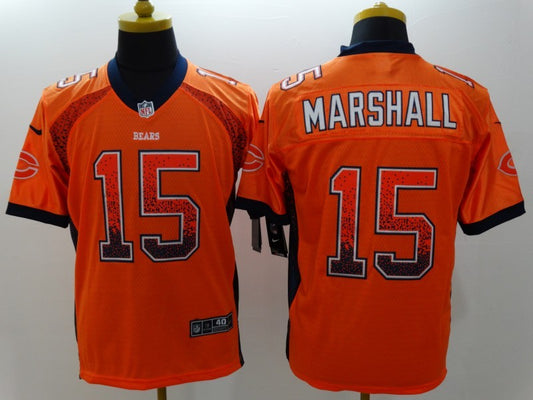 Men’s Chicago Bears Brandon Marshall #15 Orange Jersey