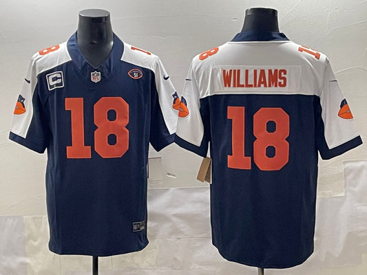 Men’s Chicago Bears Caleb Williams #18 Navy Jersey