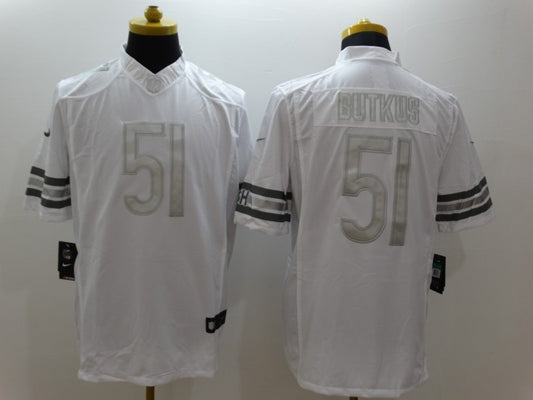 Men’s Chicago Bears Dick Butkus #51 White Jersey
