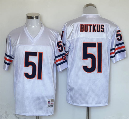 Men’s Chicago Bears Dick Butkus Mitchell & Ness White Legacy Jersey