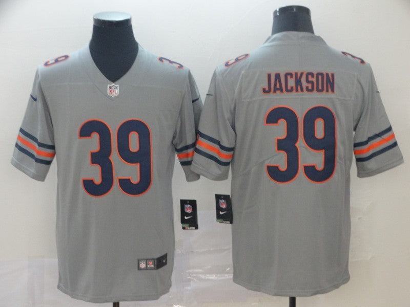 Men’s Chicago Bears Eddie Jackson #39 Gray Jersey