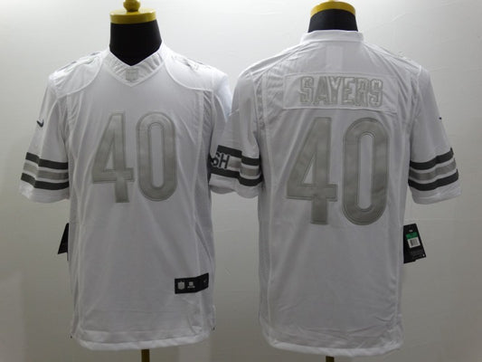 Men’s Chicago Bears Gale Sayers #40 White Jersey