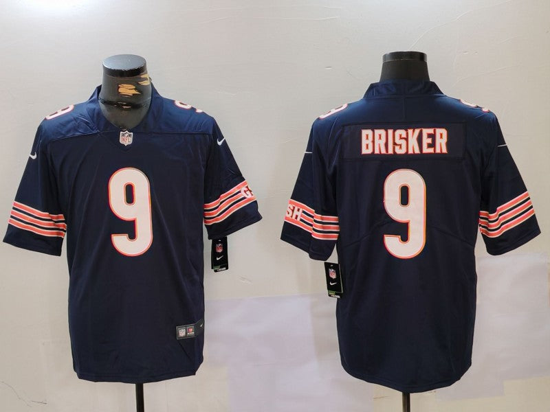 Men’s Chicago Bears Jaquan Brisker #9 Navy Jersey
