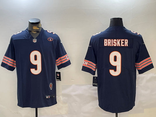 Men’s Chicago Bears Jaquan Brisker #9 Navy Jersey