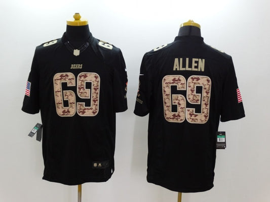 Men’s Chicago Bears Jared Allen #69 Black Jersey