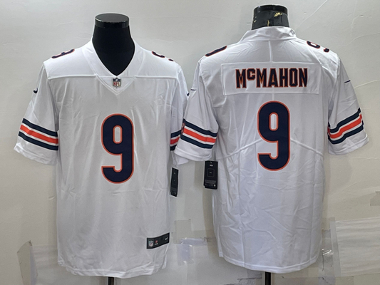 Men’s Chicago Bears Jim McMahon #9 White Jersey
