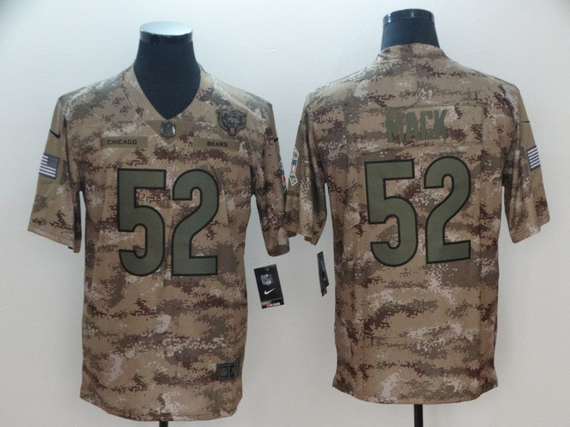 Men’s Chicago Bears Khalil Mack #52 Camouflage Jersey